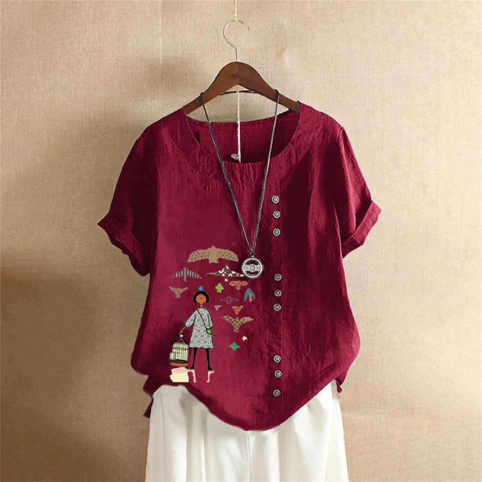vintage floral butterfly plus size cotton linen t shirt for women s 5xl vintage floral butterfly plus size cotton linen t shirt for women s 5xl