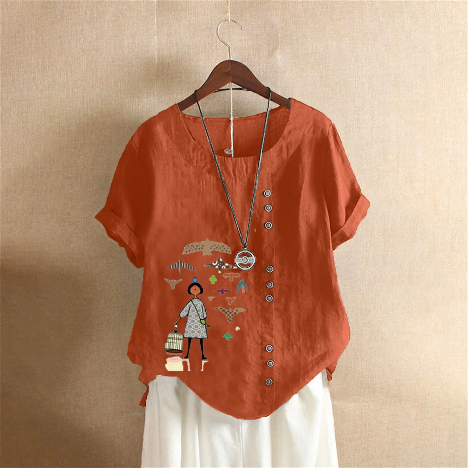 vintage floral butterfly plus size cotton linen t shirt for women s 5xl vintage floral butterfly plus size cotton linen t shirt for women s 5xl