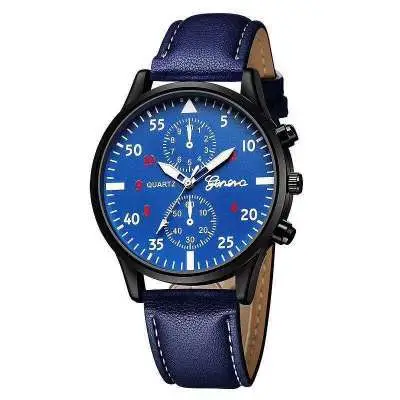 hot trending men’s black chronograph watch with brown leather band hot trending men’s black chronograph watch with brown leather band
